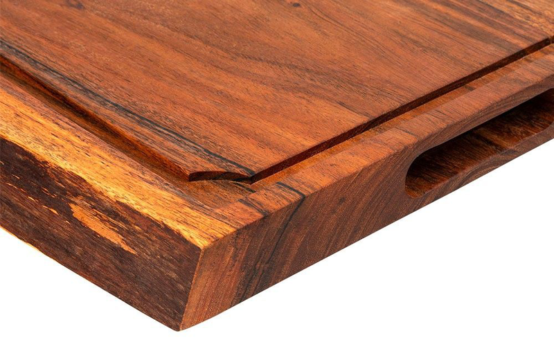 Forged cutting board large natural acacia (55x35x3.5cm), , medium image number null