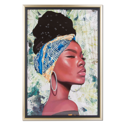 African woman picture-3d details, , medium