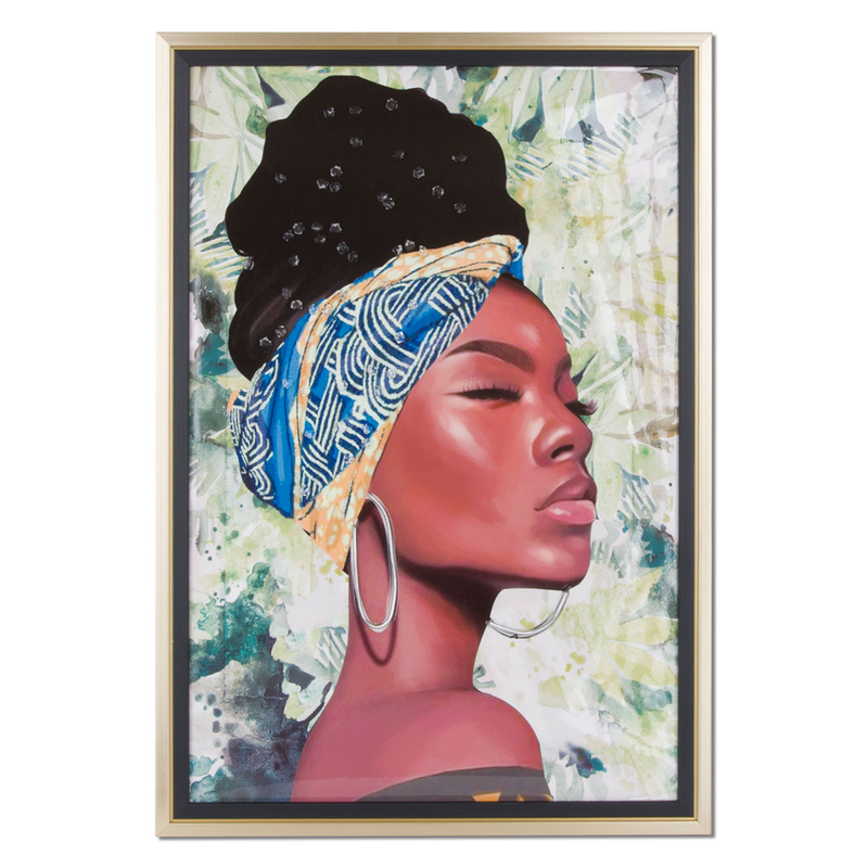 African woman picture-3d details, , medium-null