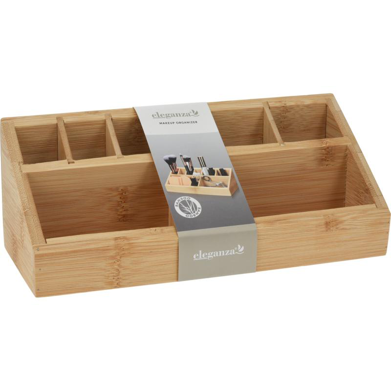 Product image: Eleganza make up organiser bamboo 23x9x8.5cm, , medium-null