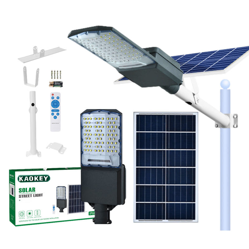 Product image: Kaokey ηλιακός led προβολέας δρόμου 5200lm με τηλεχειριστήριο & αδιάβροχη προστασία ip65, , medium-null