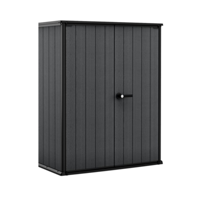 Keter cortina alto πλαστική αποθήκη κήπου 1400l,140x73.6x170.4cm wood grey, , medium