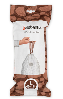 Brabantia perfectfit bin bags l 40l 20pcs