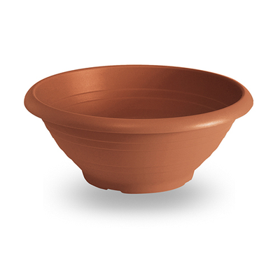Veca plastic pot round 60x24cm terracotta