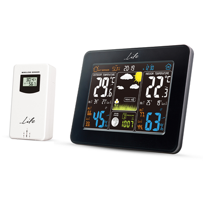 Life rainforest wireless outdoor sensor, Black, medium