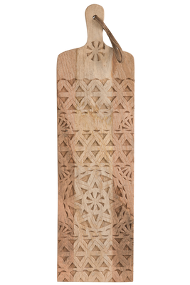 Cutting board ethnic rectangular natural, , medium