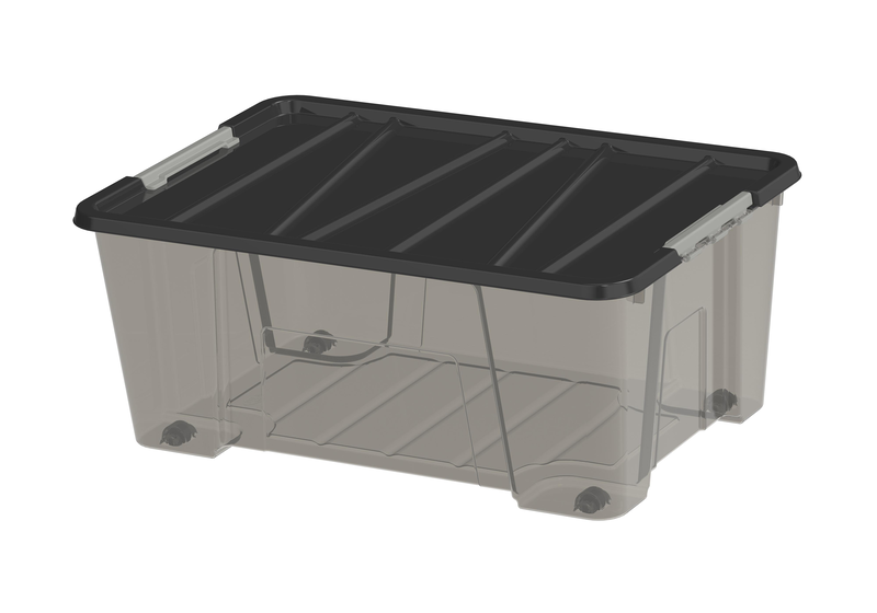 Dea home storage box jolly smoke 35l, , medium-null