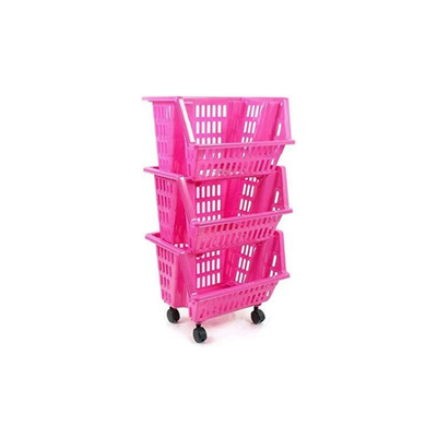 Vegetable trolley v/v x3 38x28x54cm