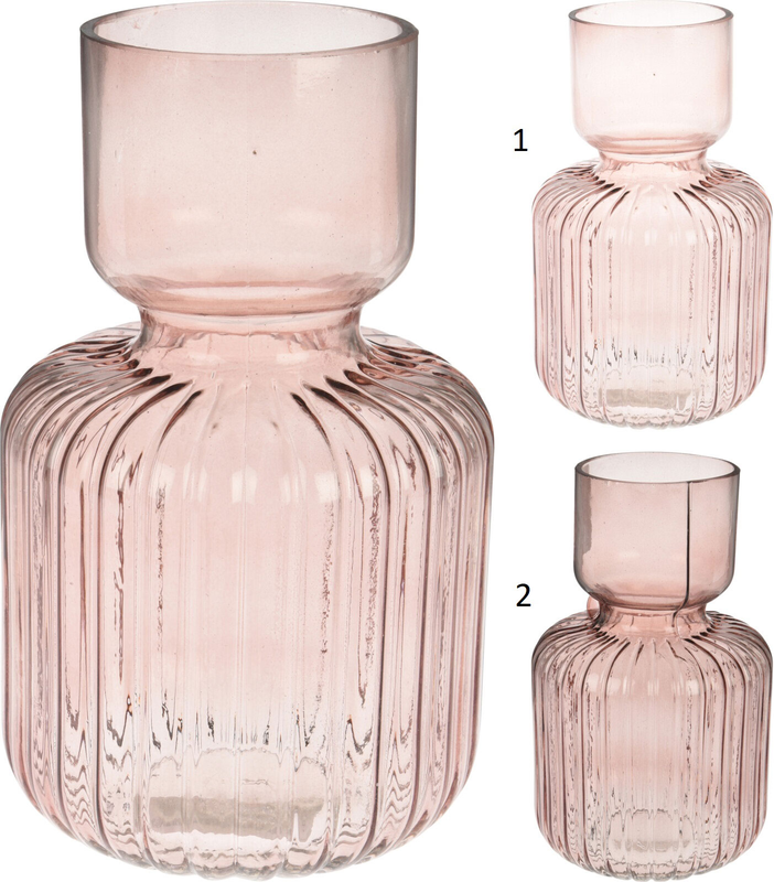 Vase 14x24cm 2 assorted colors, , medium-null