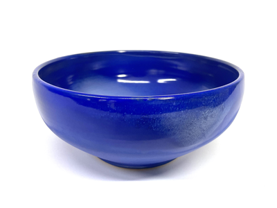 Ceramic salad bowl, Blue, medium
