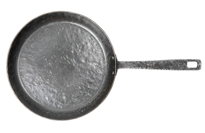 Forged carbon steel frying pan with one handle 28cm