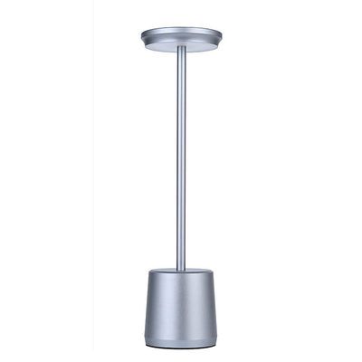 Φωτιστικο επιτραπεζιο led discr 34cm ασημι, , medium