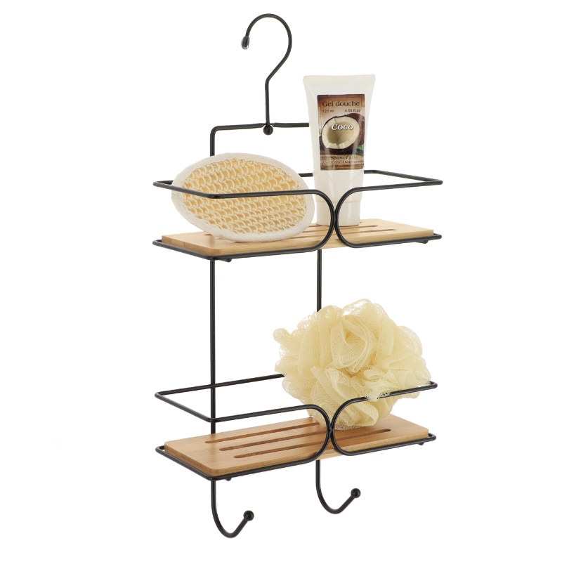 Tendance caddy 2-shelf - bamboo/black, , medium-null