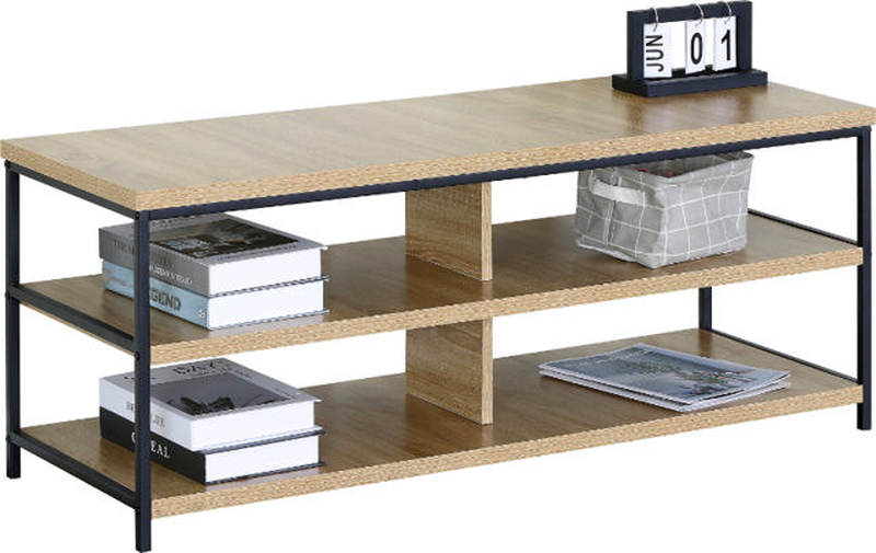 Superliving maroco TV stand 110x40x45cm - natural/black, , medium-null