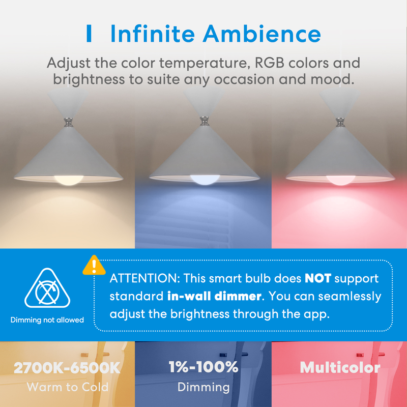 Meross homekit smart Wi-Fi led bulb rgbww e27 msl120hk-uk, , medium-null