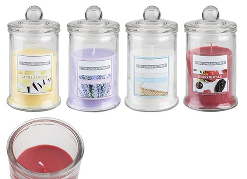 Product image: Αρωματικο κερι σε γυαλλινο βαζακι 1 τμχ, , medium-null