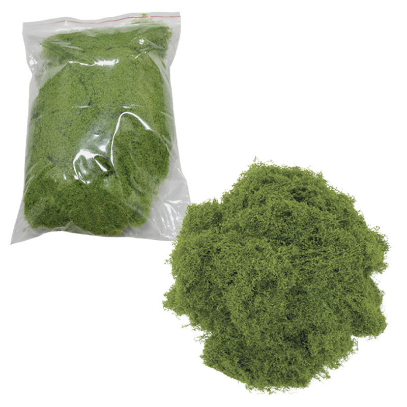 Artificial decorative moss dark green in a bag, , medium-null