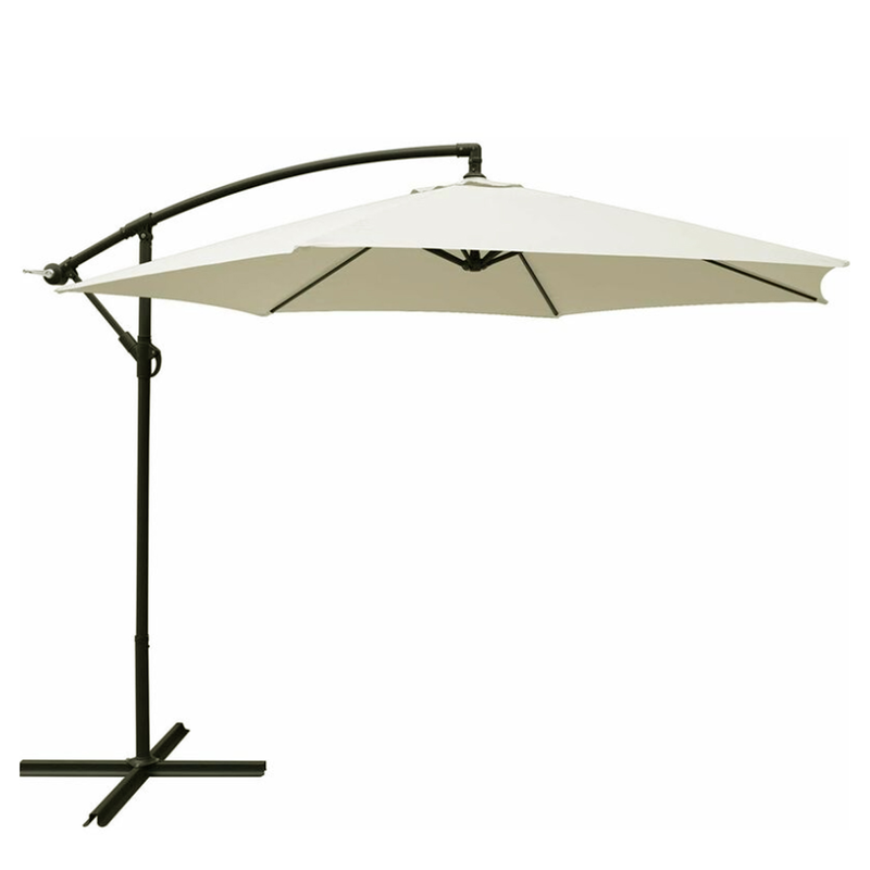 L.h garden hanging garden umbrella 3x2m taupe image number null