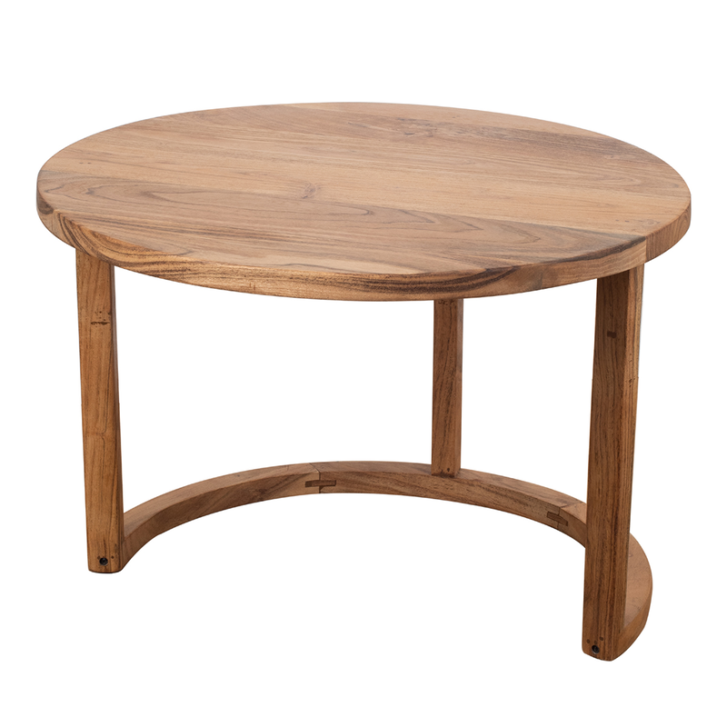 Solid acacia wooden table with drawer, , medium-null