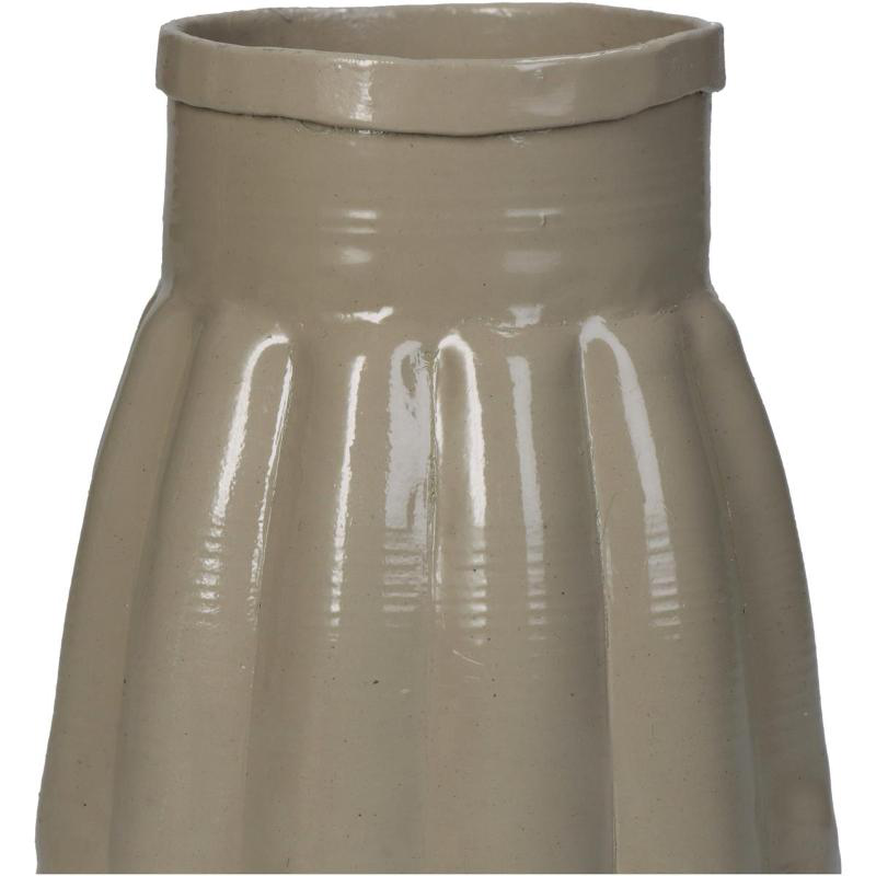 Product image: Vase aluminium 8x8x11cm - ivory, , medium-null