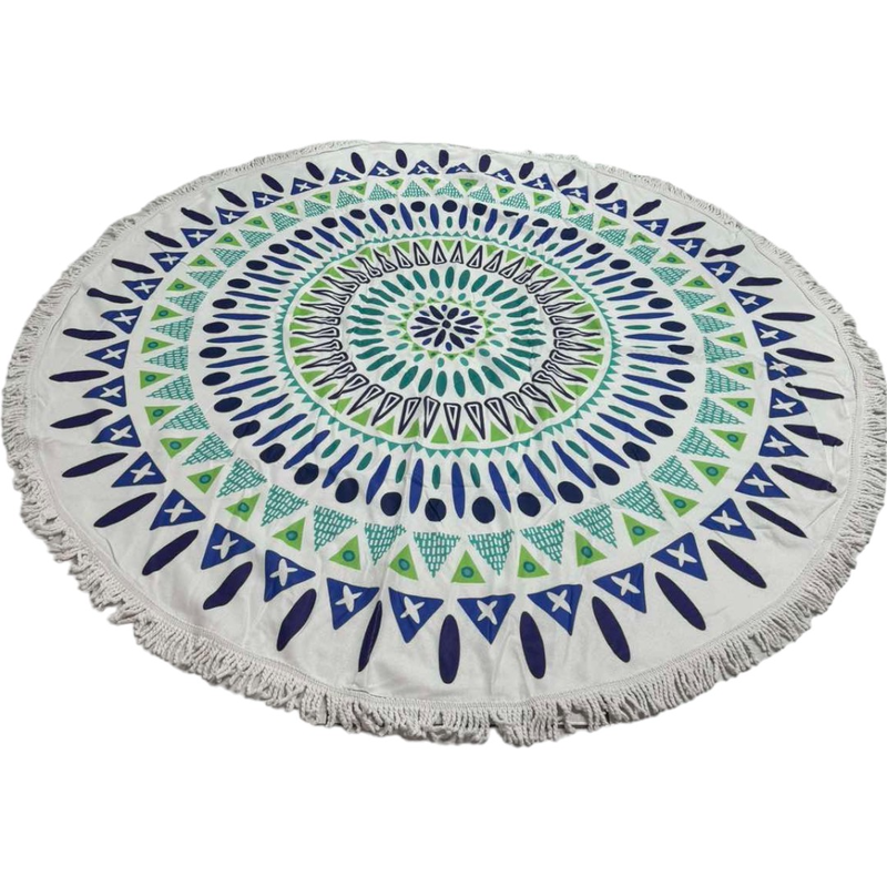 Beach towel round microfibre 150cm #ag203-null