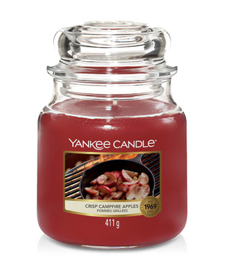 Yankee candle - crisp campfire apples medium jar (65-75 hours), , medium