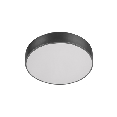 Tesia ceiling lamp circular led 36w 40cm black, Black, medium