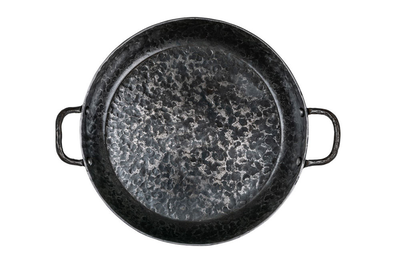 Forged carbon steel frying pan with two handles 28cm