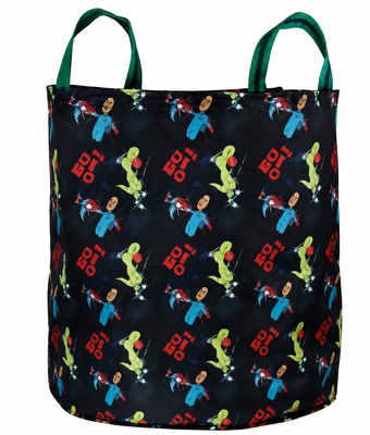 Toy bin organize toys bag mr. Dino, Black, medium