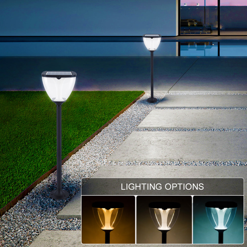 Product image: Sunari solar lamp led fls-98 modern post 3000k+6000k 2200mAh lifepo4 + pir, , medium-null