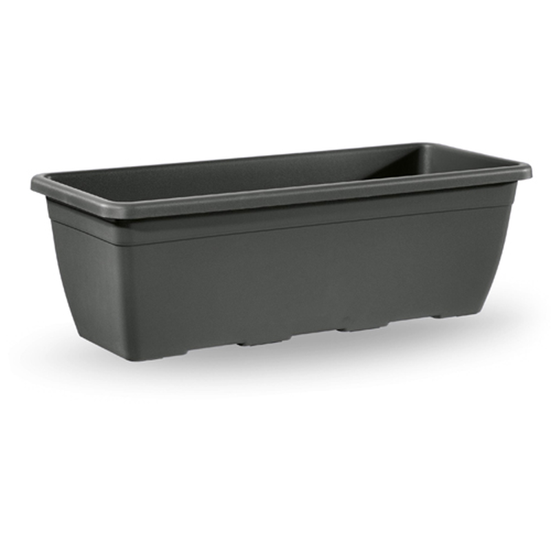 Veca plastic pot rectangular 80x20x16cm anthracite, , medium image number null