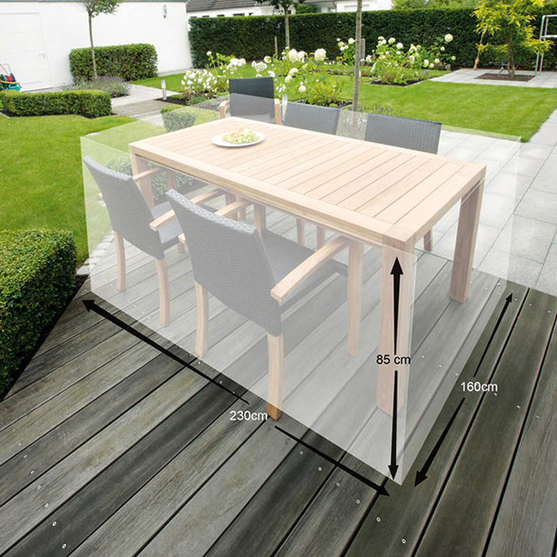 Home & camp cover for table 230x160x85cm white-null