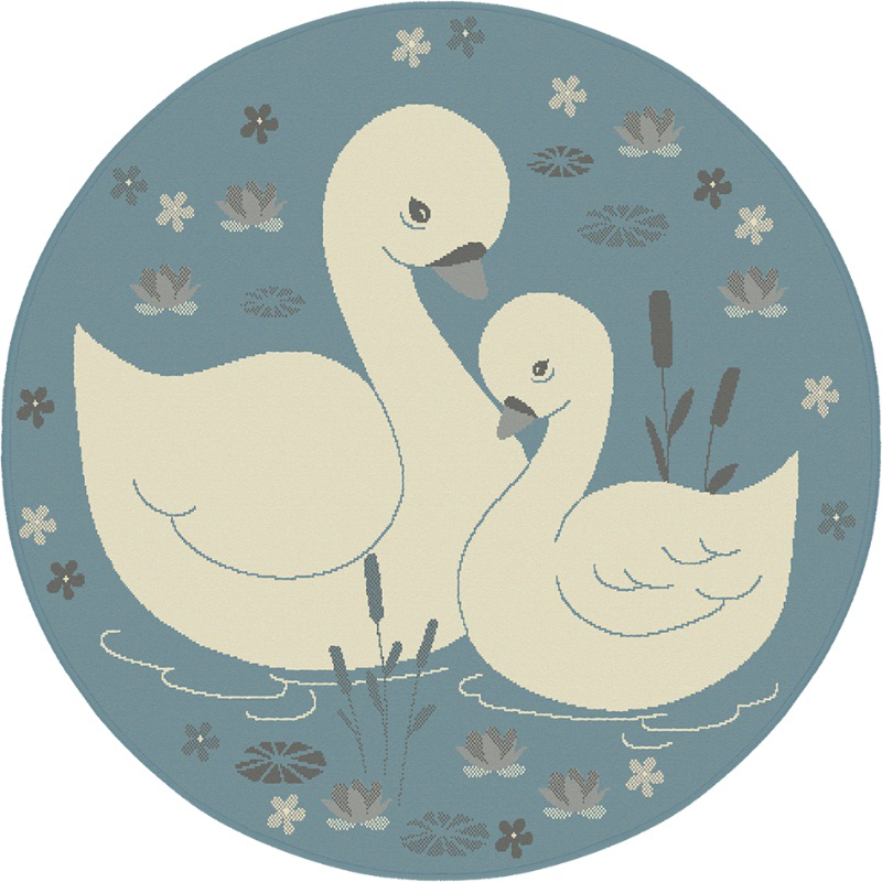 Παιδικο χαλι 140x140cm - μπλε, , medium-null