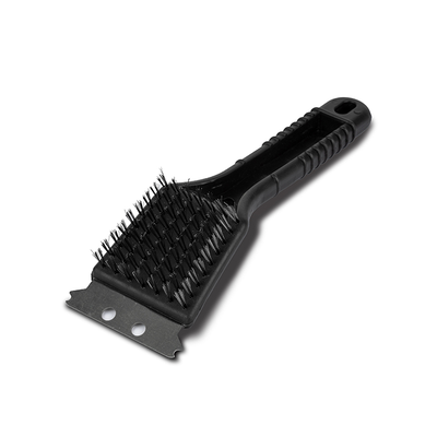 Nava bbq guru stainless steel grill cleaning brush with scraper 22cm, , medium