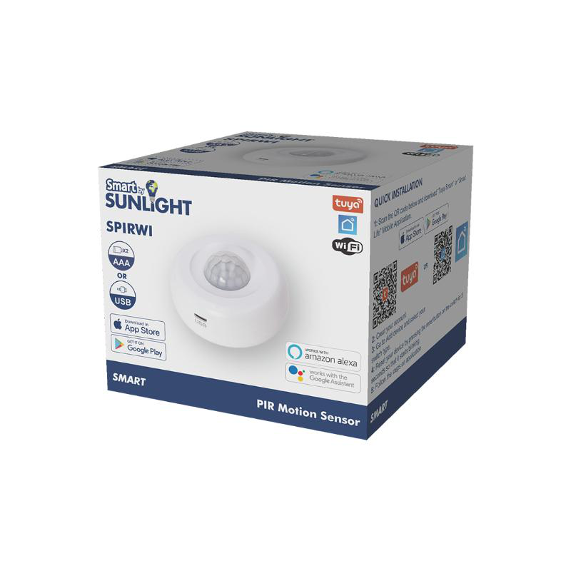 Sunlight εξυπνος αισθητηρας κινησης pir 2*aaa μπαταριες Wi-Fi tuya app, , medium image number null