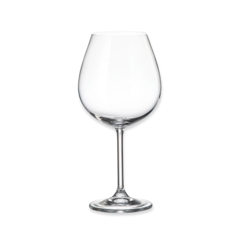 Crystal bohemia colibri red wine glass - 650ml - 6pcs set image number null