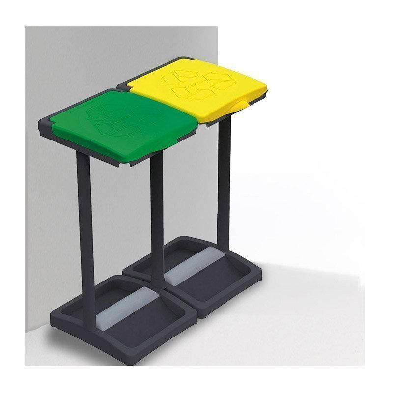 Product image: Διπλή βάση για σακούλες απορριμμάτων με χρωματιστά καπάκια 64 x 36 x 81 cm mws17008, , medium-null