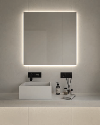 Square mirror, , medium
