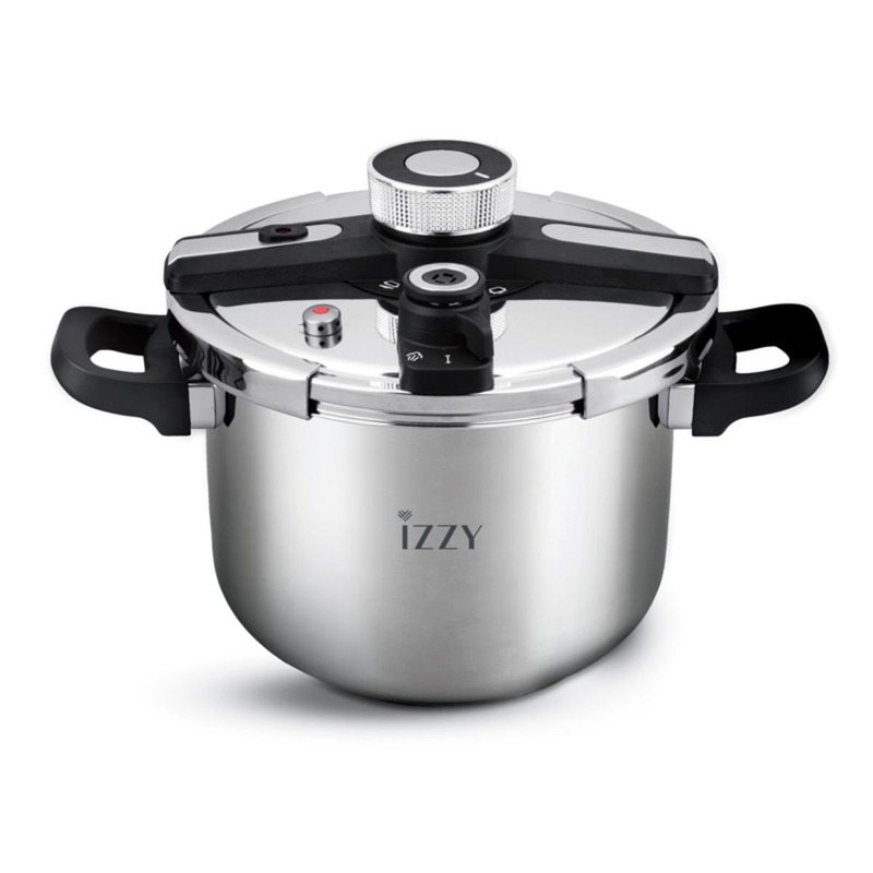 Izzy &chi;ύ&tau;&rho;&alpha; &tau;&alpha;&chi;ύ&tau;&eta;&tau;&alpha;&sigmaf; gourmet 7l 24cm &mu;&epsilon; &tau;&rho;&iota;&pi;&lambda;ό &pi;ά&tau;&omicron; & 2 &rho;&upsilon;&theta;&mu;ί&sigma;&epsilon;&iota;&sigmaf; &pi;ί&epsilon;&sigma;&eta;&sigmaf; inox, , medium-null