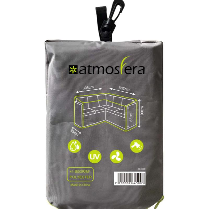 Καλυμμα για γωνιακο καναπε 305/305x95xh65/100cm - γκρι, , medium-null