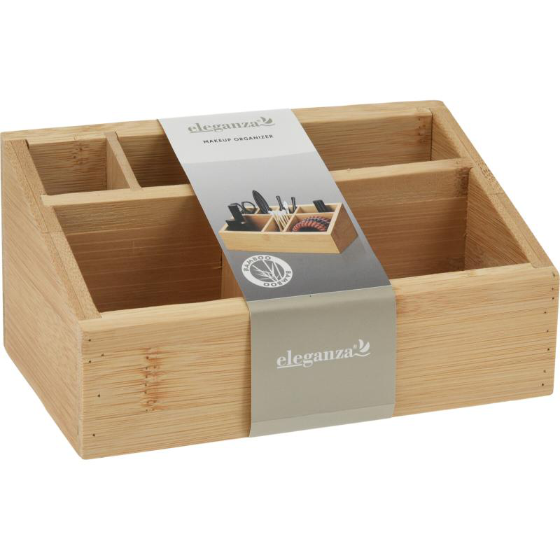 Product image: Eleganza make up organiser bamboo 17x10x8cm, , medium-null