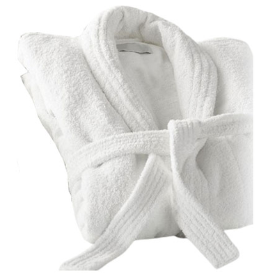 Ionion bath robe 100% cotton 400gr white, , medium