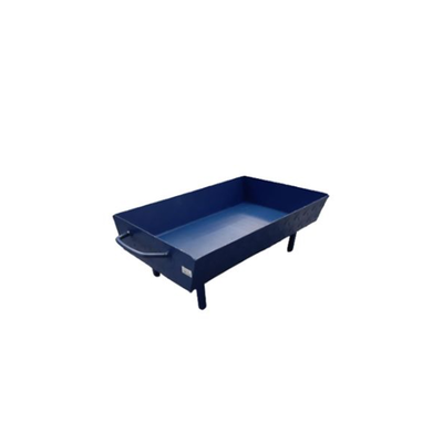 Charcoal bbq 70x32x60cm with no legs metallic blue, , medium