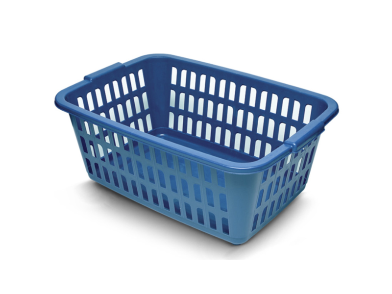 Clothes basket 25l plastic perforated rectangle, , medium-null