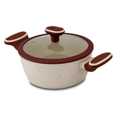 Nava terrestrial nonstick ceramic casserole with lid 20cm