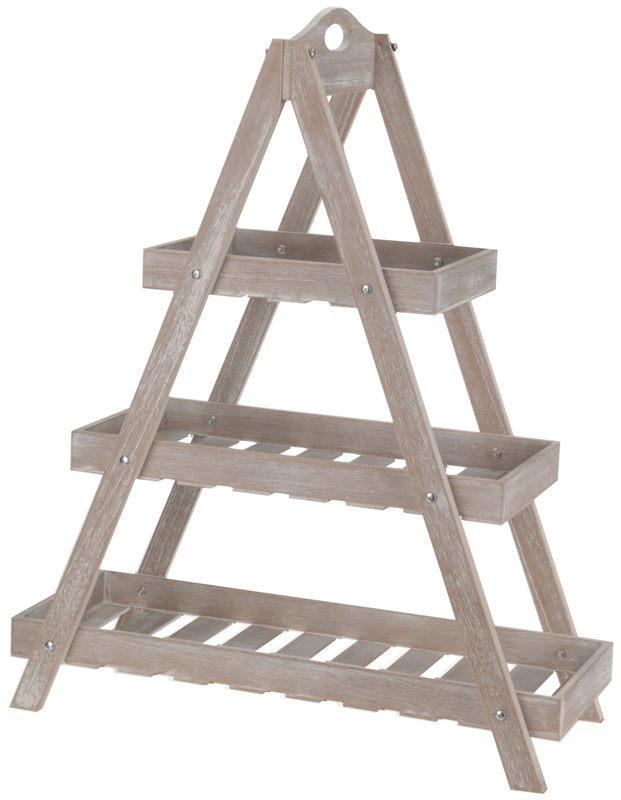 Flower stand 3 layers wooden, , medium-null