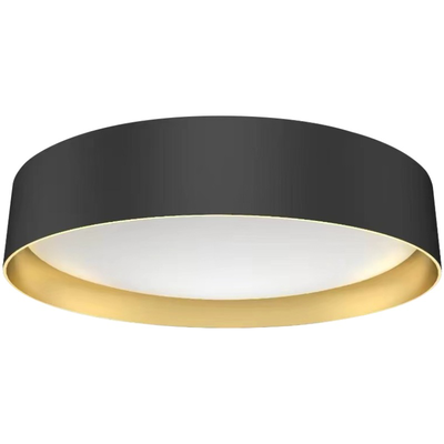 Sunlight led 48w ceiling light plastic black+gold 3467lm cct ø490xh70mm rem. Control