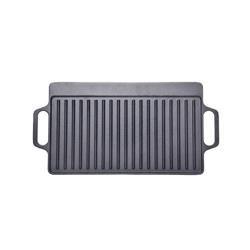 Estia grill plate iron cast iron reversible 24x47cm, , medium-null