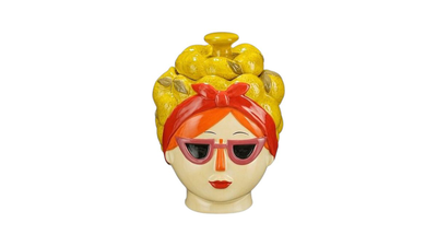 Funny decoration storagepot yellow, , medium