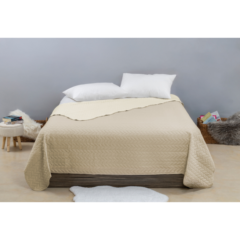Easyhome kouverli sp26 double side 230x220cm - beige, , medium-null
